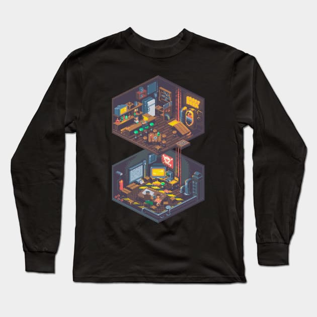 Fantasy Bar Long Sleeve T-Shirt by Pixeleyebat